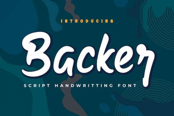 Backer: A Stylish Handwritten Font for Modern Editorial Design