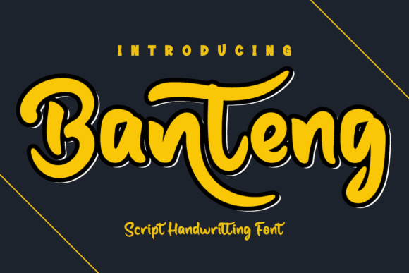 Banteng: A Joyful Handwritten Font for Modern Editorial Design