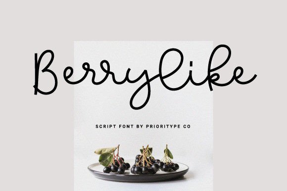 Berrylike: A Script Font That Elevates Branding with Elegance and Charm