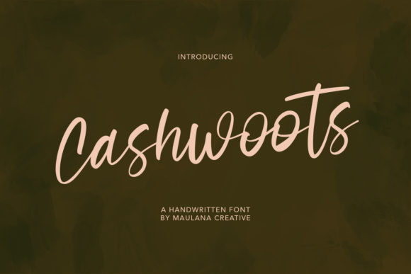 Cashwoots: Elevating Editorial Design with Elegant Script Typography