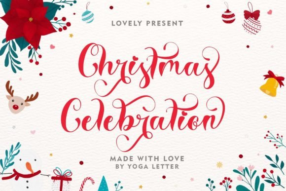 Christmas Celebration: A Festive Script Font for Scroll-Stopping Holiday Campaigns