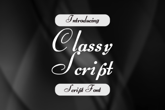 Classy Script: Elevating Web Typography with Elegance and Personality