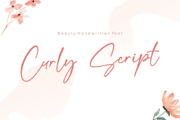 Curly Script: A Delicate Handwritten Font for Romantic Editorial Design