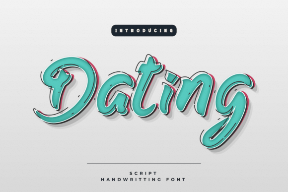 Dating: A Stylish Handwritten Font for Crafters and Product Designers