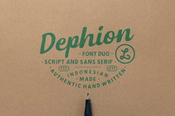 Dephion: A Modern Script Font for Web Designers and Digital Creators