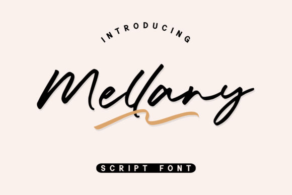 Elegant Handwritten Font Mellany for Editorial and Digital Design