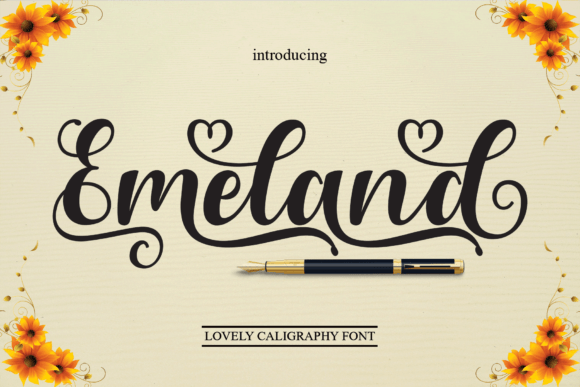 Emeland: A Classy Handwritten Font for Crafters and Makers