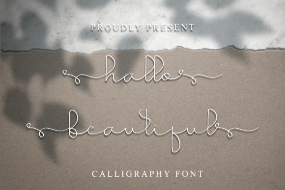 Hallo Beautiful: A Stylish Script Font for Crafters and Makers