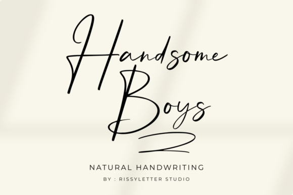 Handsome Boys: A Script Font That Elevates Campaign Visuals
