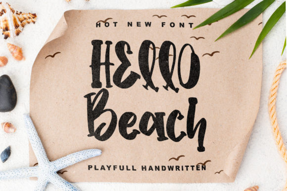 Hello Beach Font: A Playful Typeface for Small Business Branding