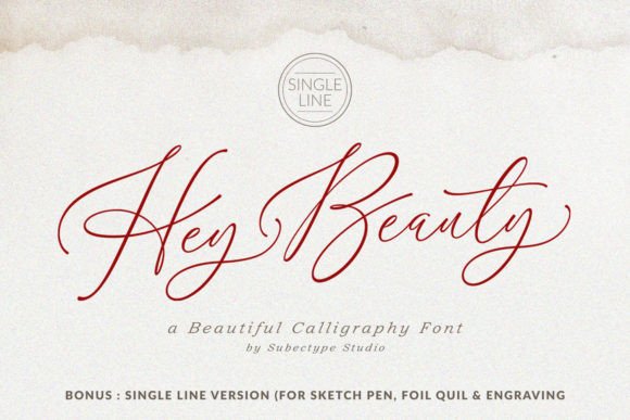 Hey Beauty: A Chic Script Font for Modern Web and Digital Design