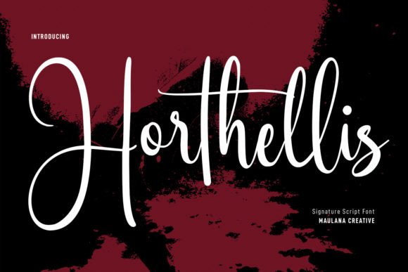 Horthellis: The Handwritten Script Font for Crafters and Product Designers
