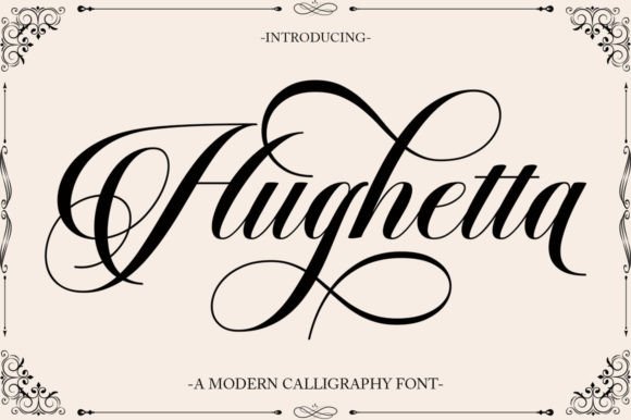 Hughetta: A Stylish Typeface for Elegant Editorial Design