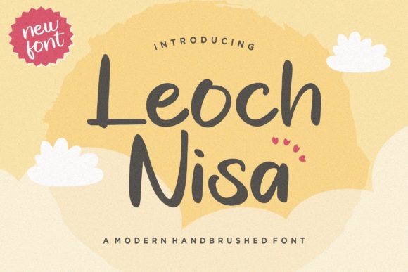 Leoch Nisa: A Brushed Script Font That Adds Charm to Branding Projects