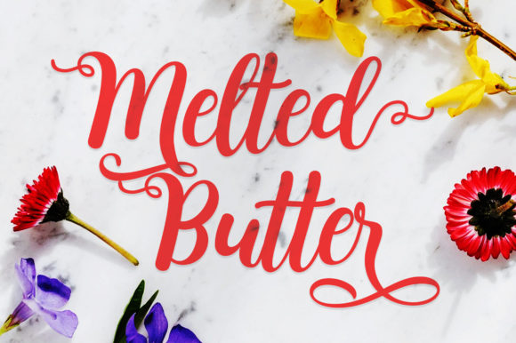 Melted Butter: A Handwritten Font That Elevates Small Business Branding