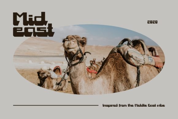Mideast: A Bold Script Font for Modern Editorial Design