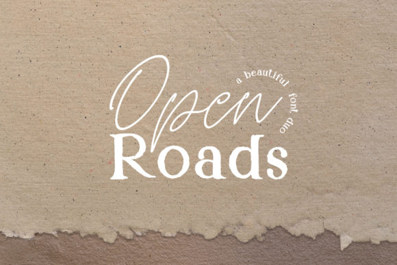 Open Roads Duo: A Vintage-Inspired Font Pairing for Chic Branding Projects