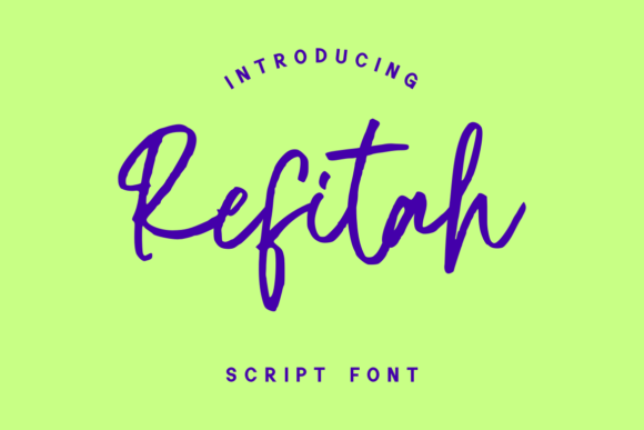 Refitah: A Handwritten Font That Elevates Web Design