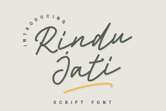 Rindu Jati: A Script Font That Elevates Your Brand's Personality