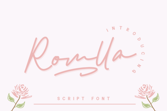 Romlla: A Script Font for Elegant Editorial Design