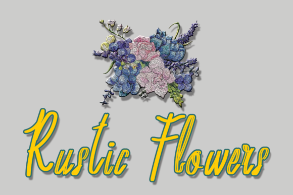 Rustic Flowers: A Designer’s Brushed Script Font for Real Branding Projects