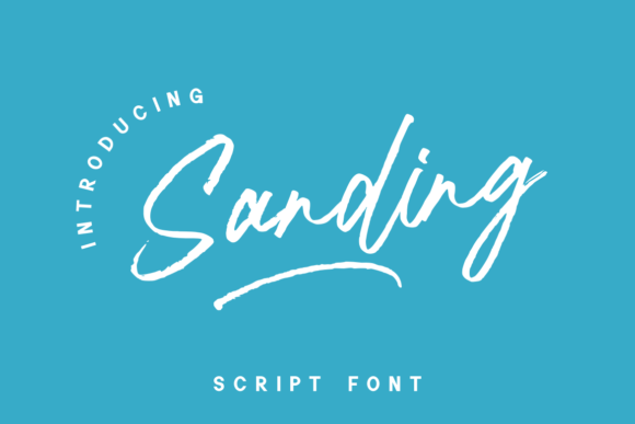 Sanding: A Relaxed Script Font Perfect for Crafters and Sellers