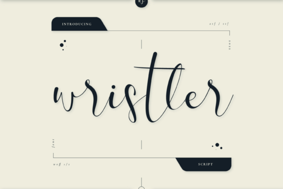 Wristler: A Fresh Script Font for Crafters and Product Makers